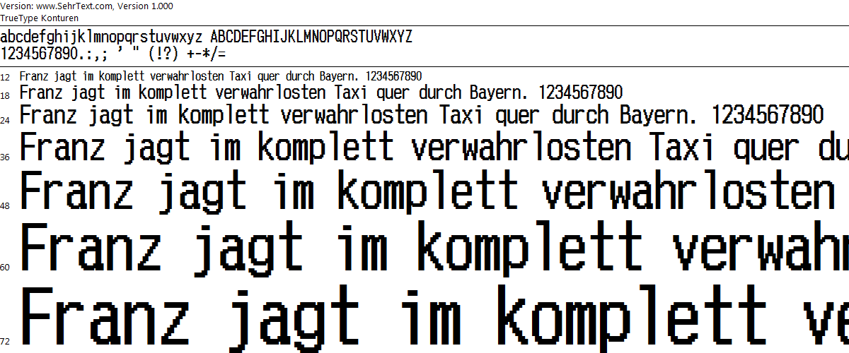 SehrText-A1-fett