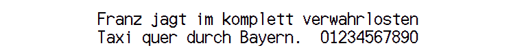 Eine der am häufigsten verwendeten Schriftarten auf Quittungen in Supermärkten und Geschäften